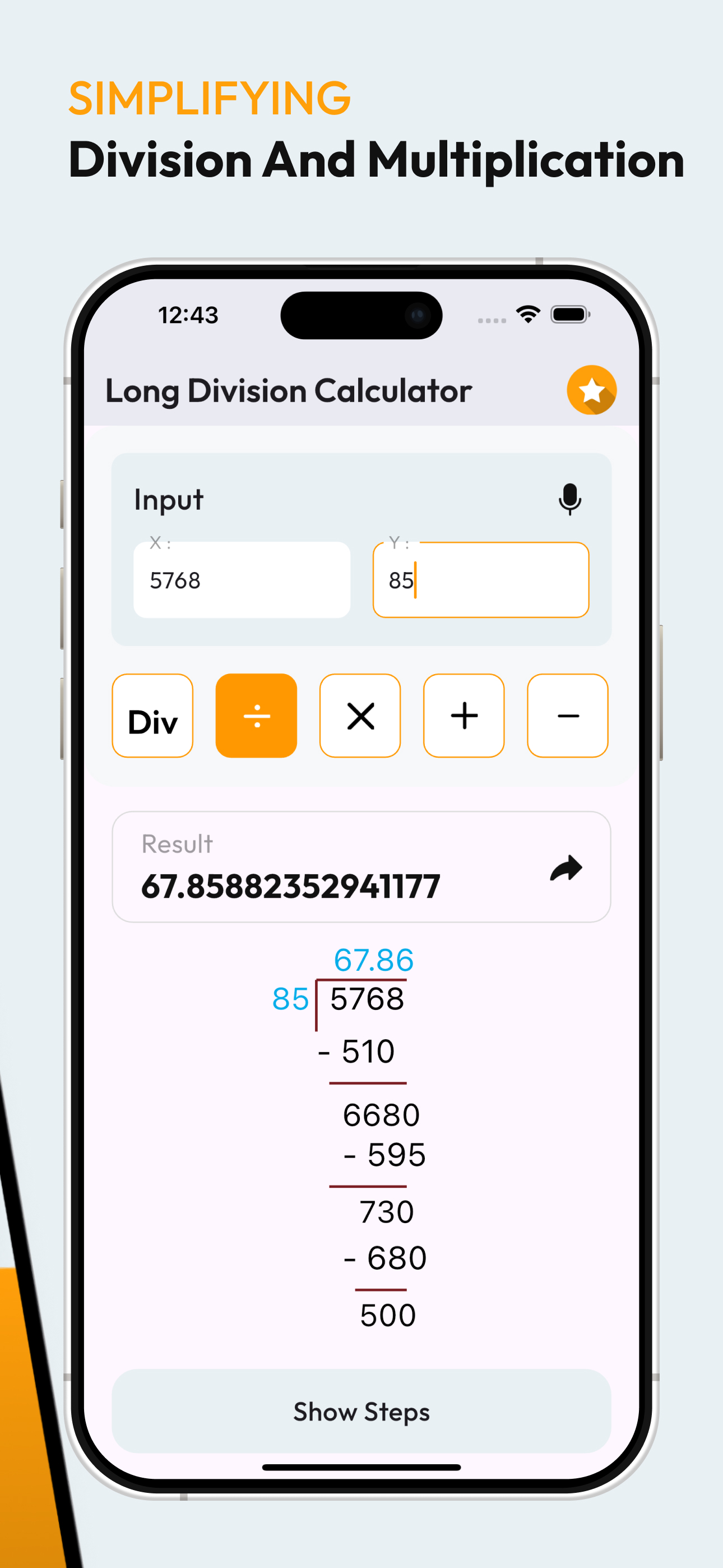 Long Division Calculators