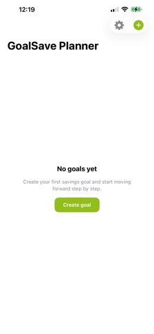 GoalSave Planner screenshot
