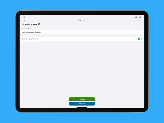 KopieID iPad app afbeelding 5