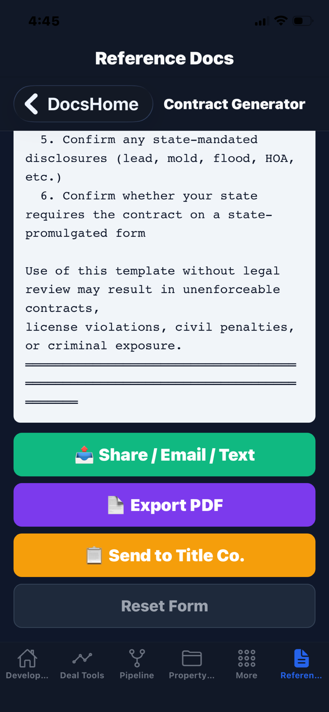 Developer Finance Plnr