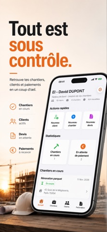 Brick - Chantier Artisan BTP iPhone screenshot
