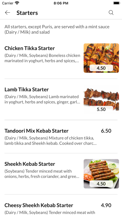 Khans Restaurant Screenshot