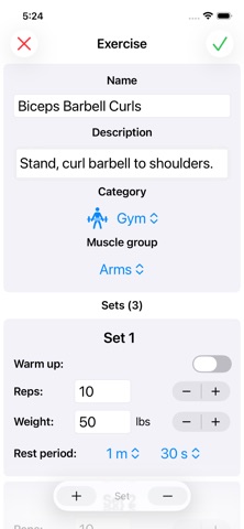 Personal Training Diary screenshot