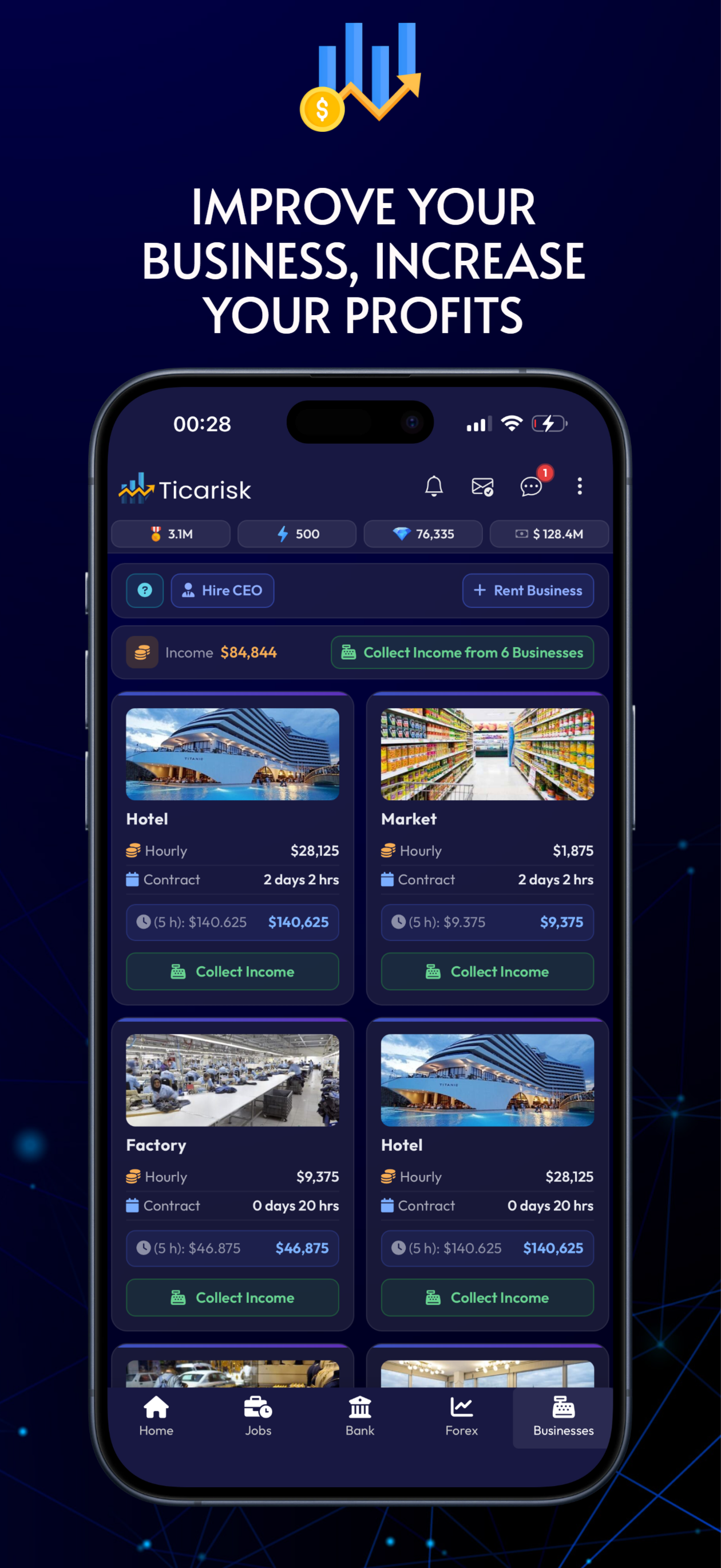 Ticarisk: Online Trading Game