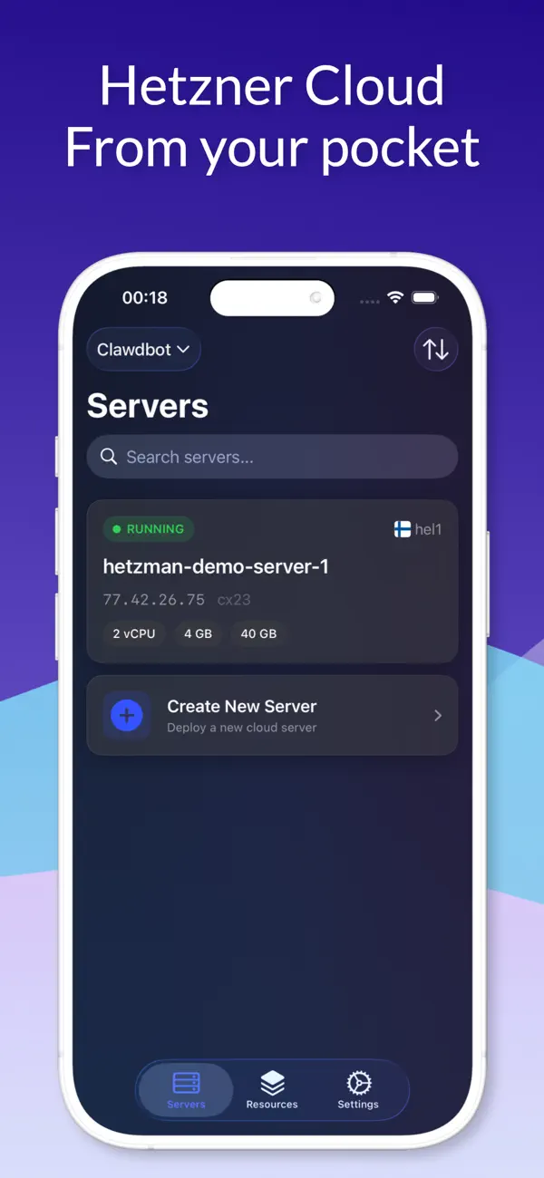 #1. Hetzman for Hetzner Cloud (iOS) Von: Sang Yoon Song