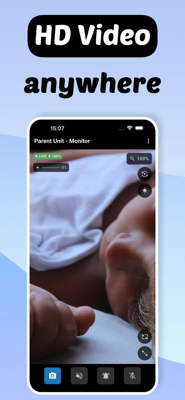 Screenshot #2 pour Babyphone Caméra App: NannyCam