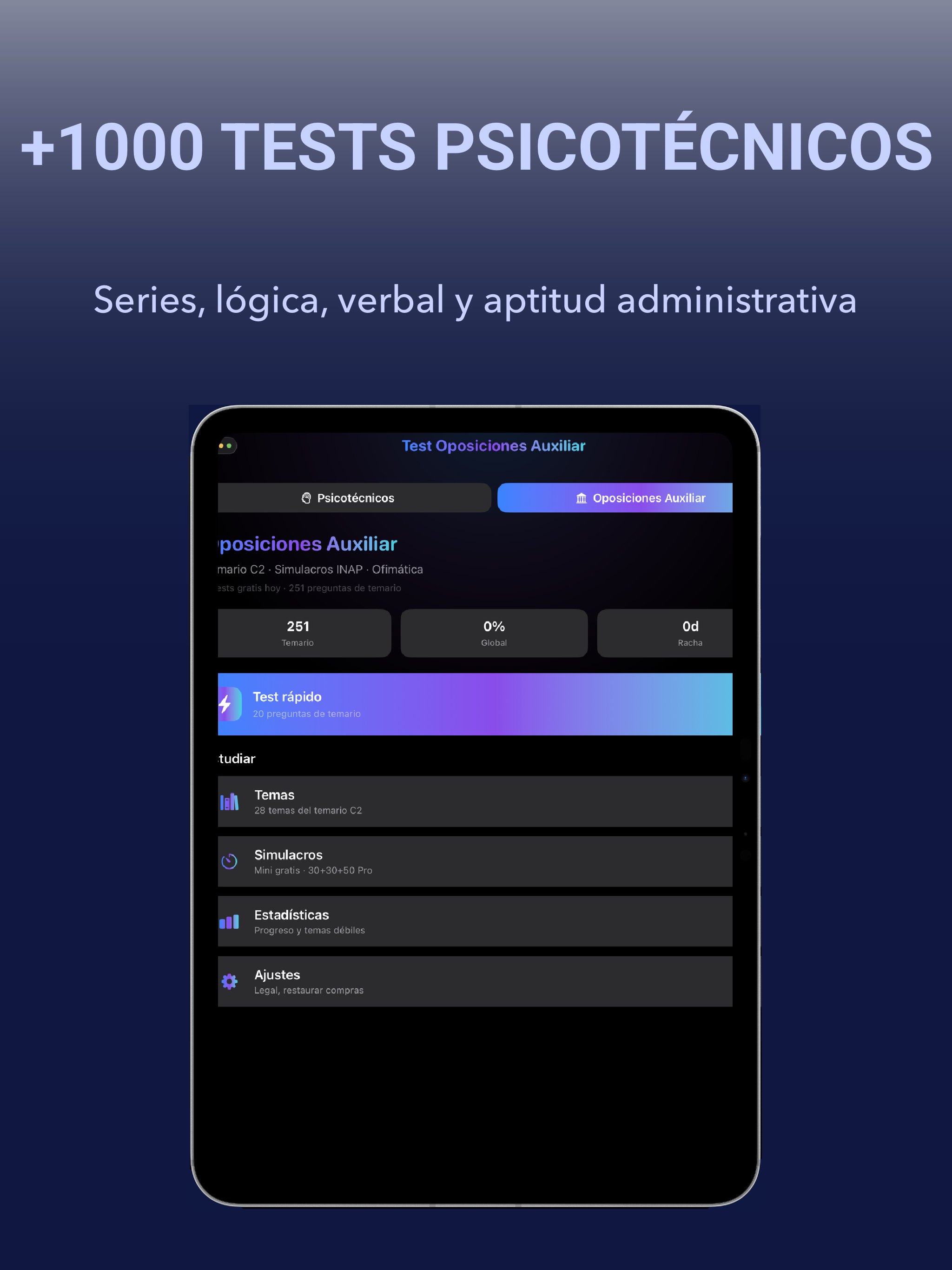 Psicotécnicos Test screenshot 7