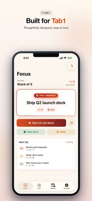 PriorityStack: Top Six screenshot 2