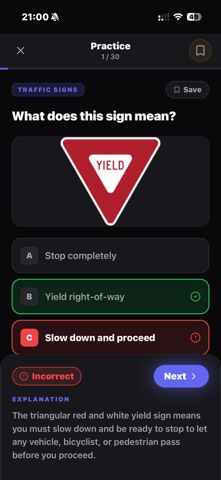 A DMV Permit Test 2026 Screenshot 3 of 5