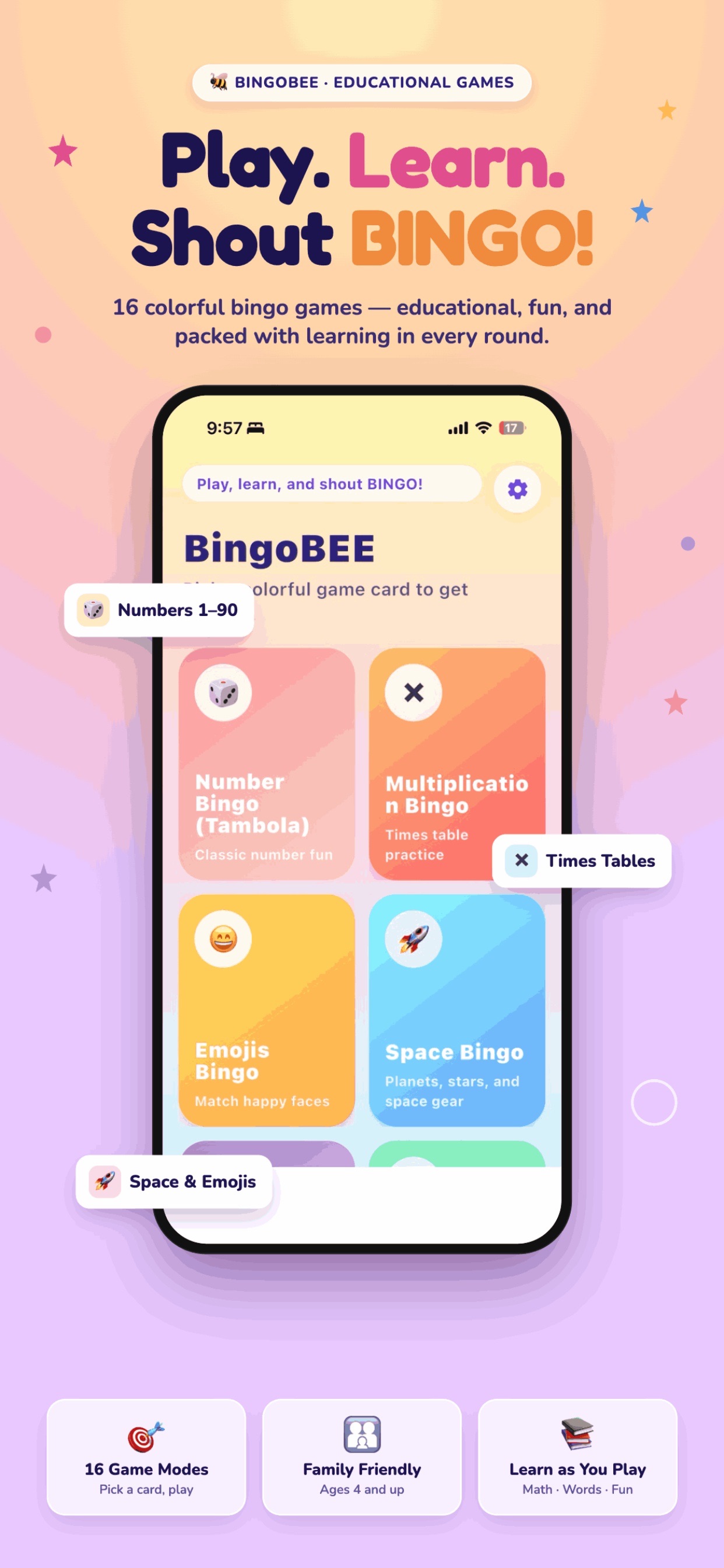 Screenshot 1 of BingoBEE: Educational Bingo