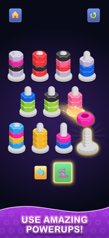 Nuts & Bolts - Color Sort Game iPhone screenshot