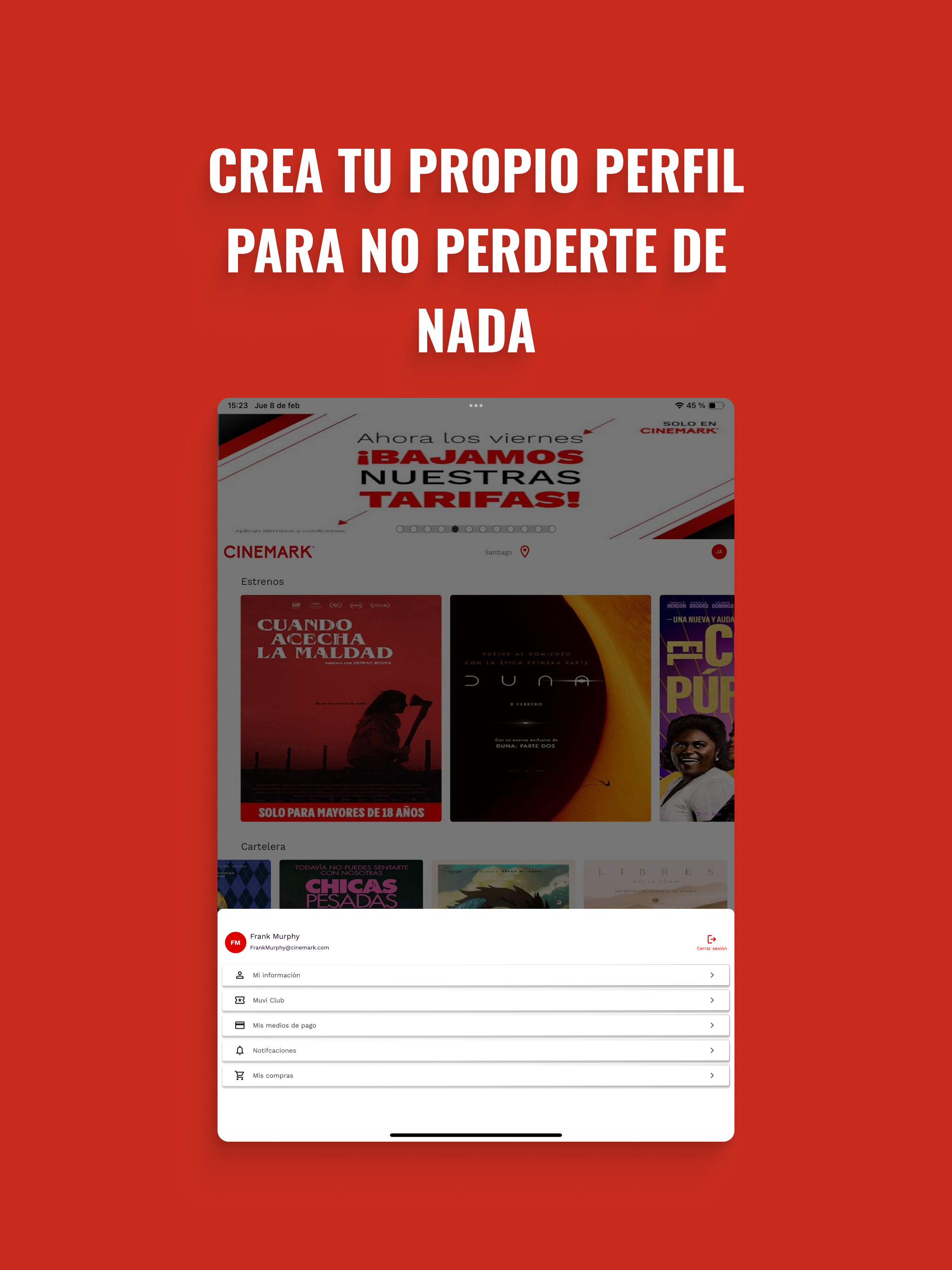 Cinemark Chile screenshot 10