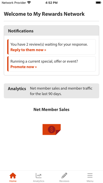 Rewards Network App Screenshot