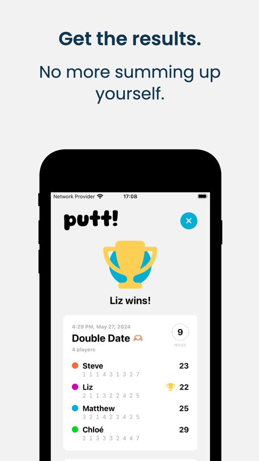 #4. putt! – Minigolf Score Card (iOS) 由: Maximilian Krause