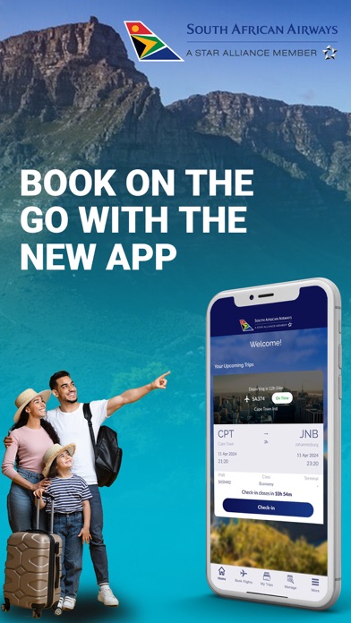 South African Airways Screenshot