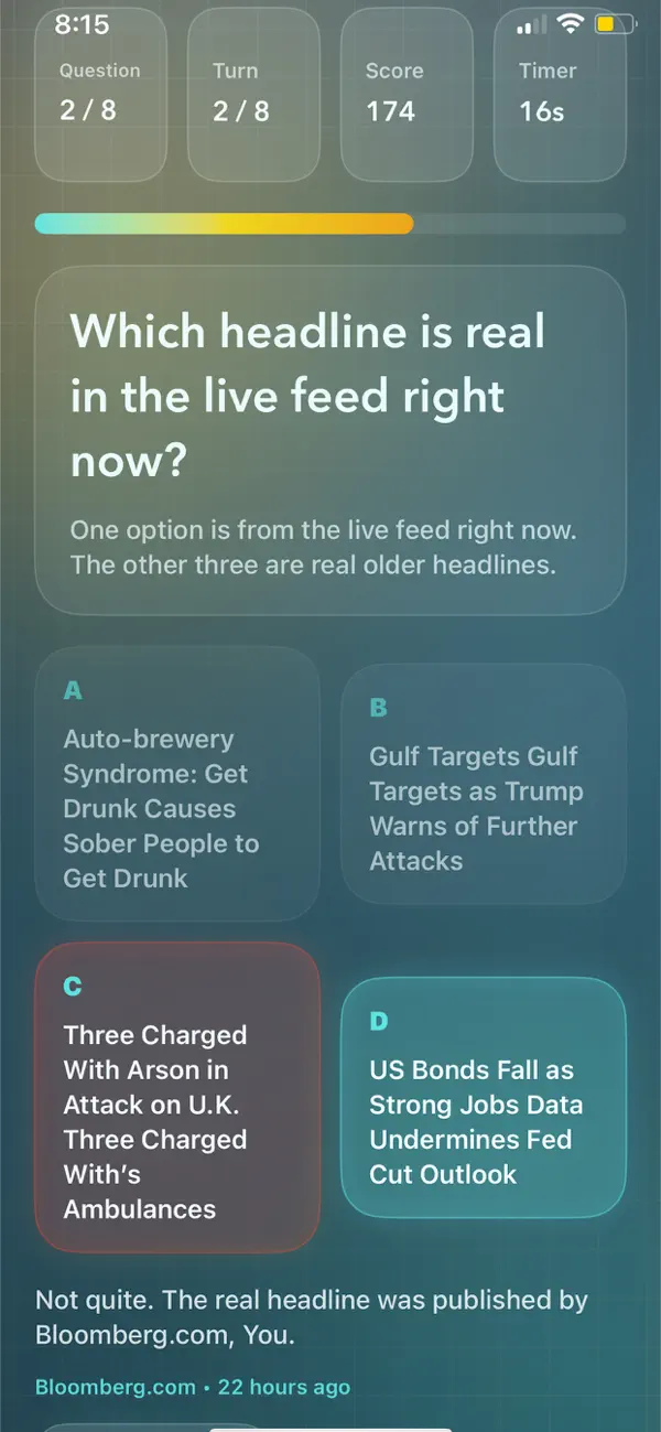 Screenshot #3 pour Quiz Pop: Live Headline Trivia