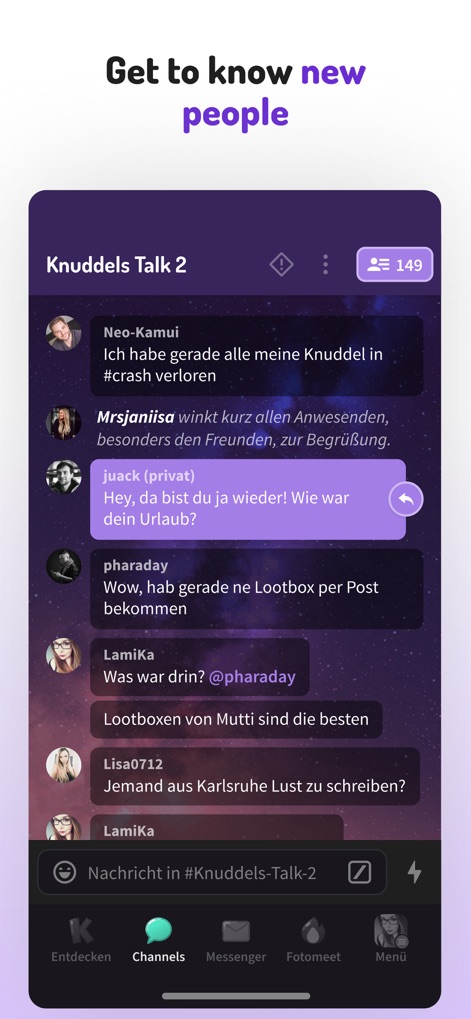 Knuddels: Chat & Community - App de Redes sociales | MWM