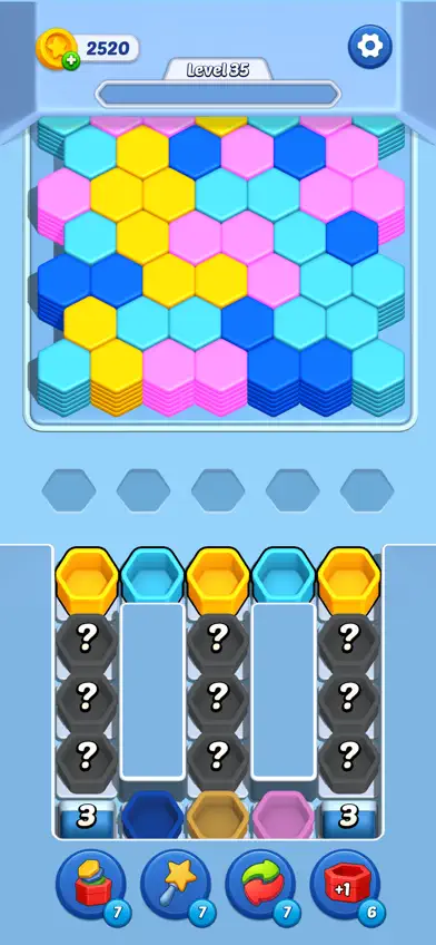 Hexa Fall: Color Sort screenshot 3