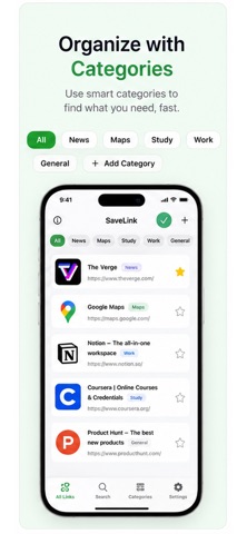 SaveLink: Link Organizer Screenshot 3 of 4