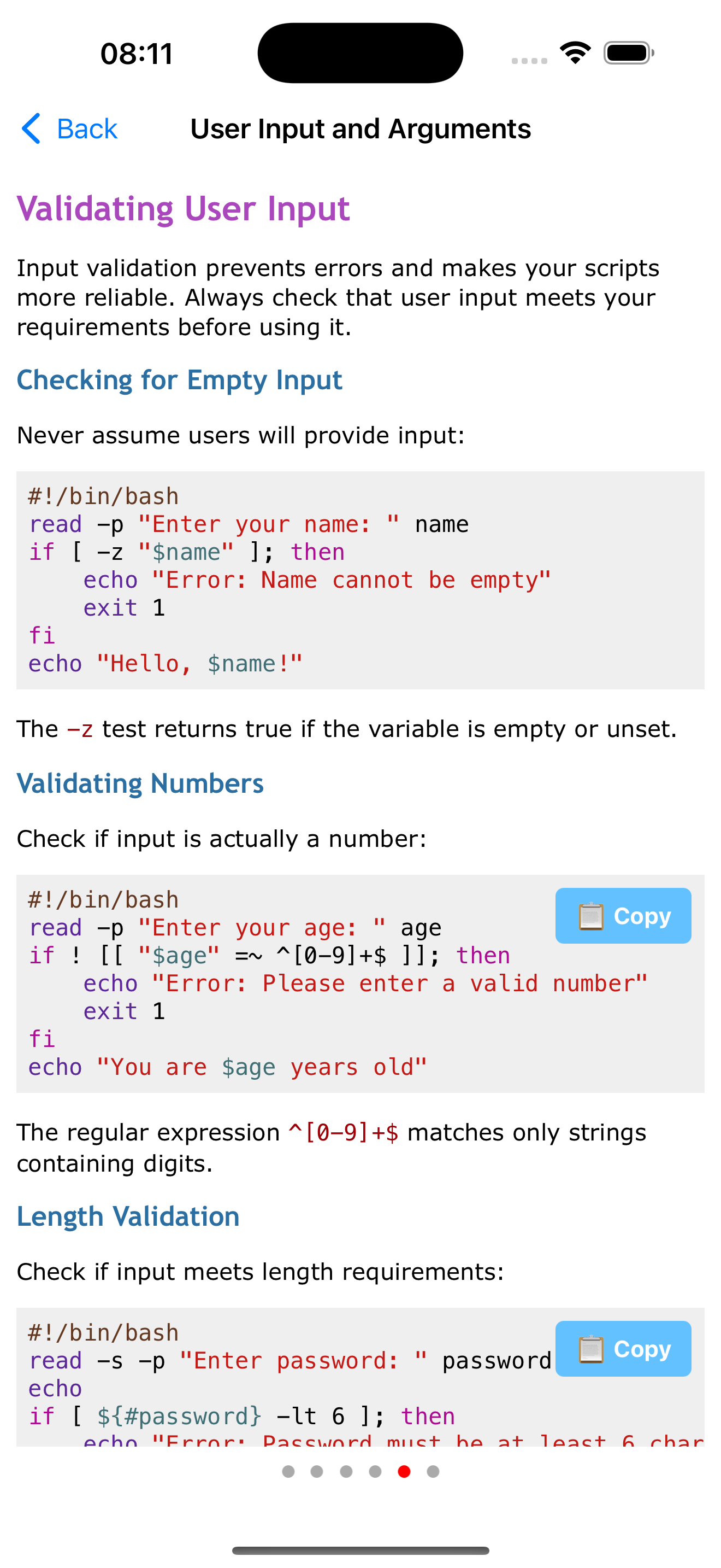 Learn Shell Scripting screenshot 8