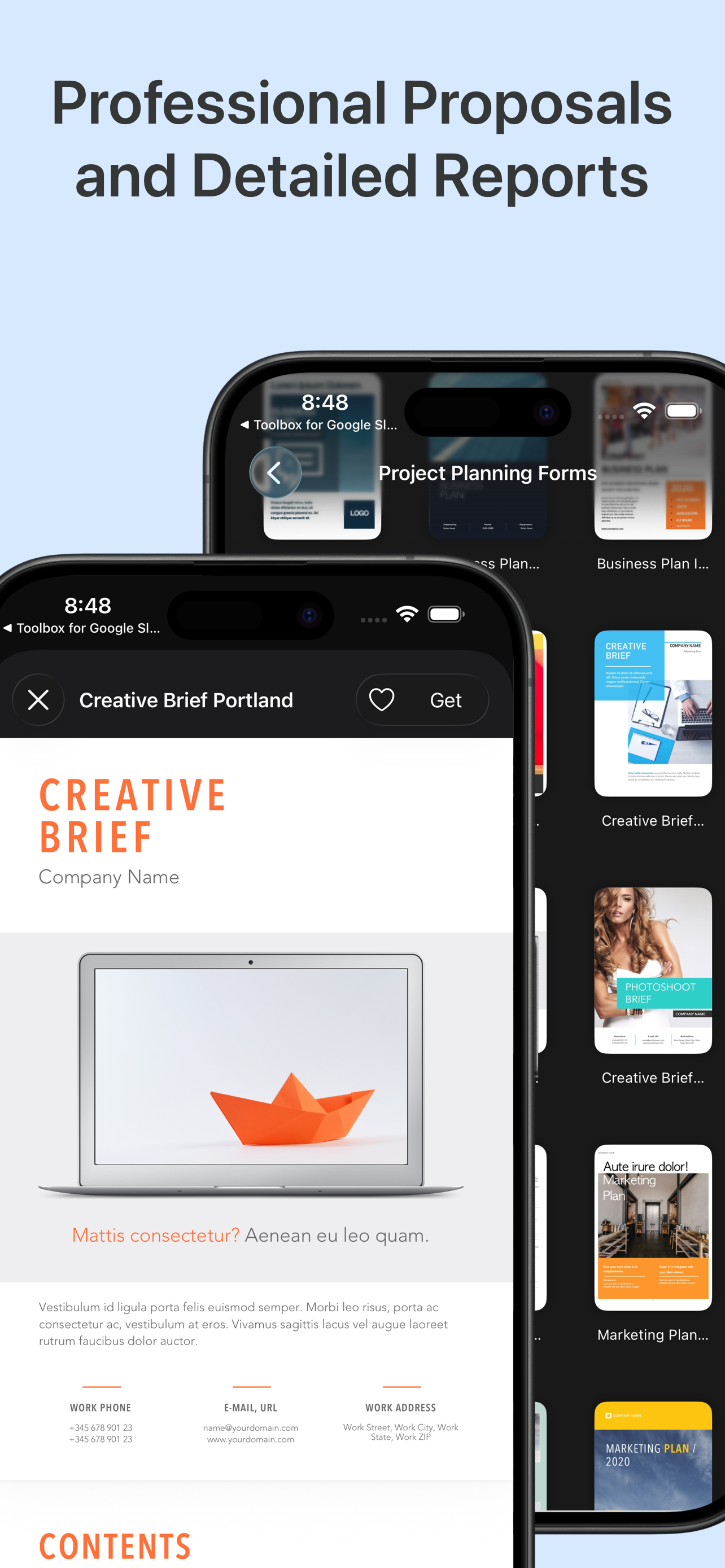 Designs for Google Documents