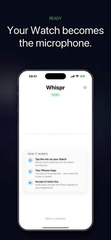 Whispr Watch Mic screenshot 3 of 4