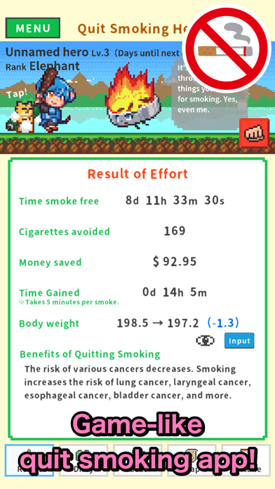 Quit Smoking Hero - Stop Now! Screenshot