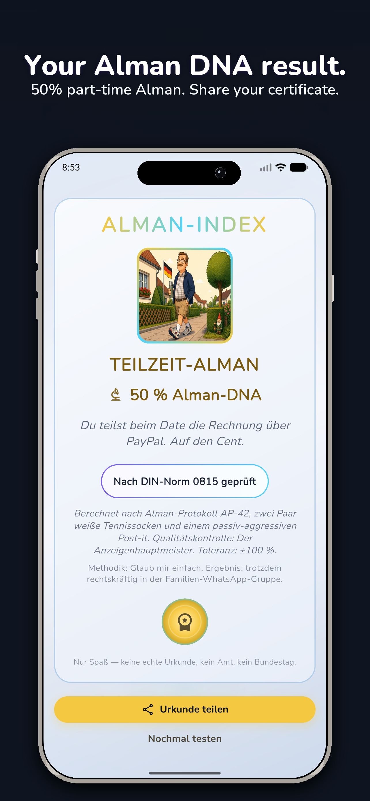 Alman Index: Alman Test screenshot 3