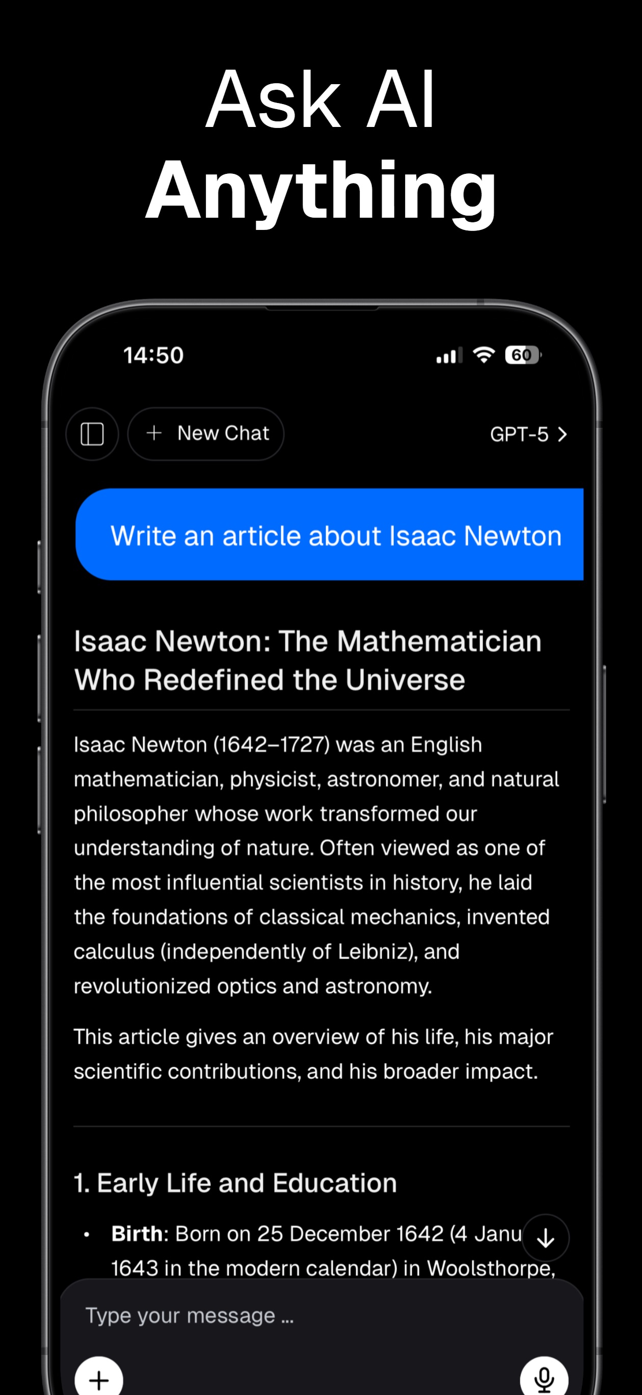 Screenshot 2 of AI Chat - Smart AI Assistant