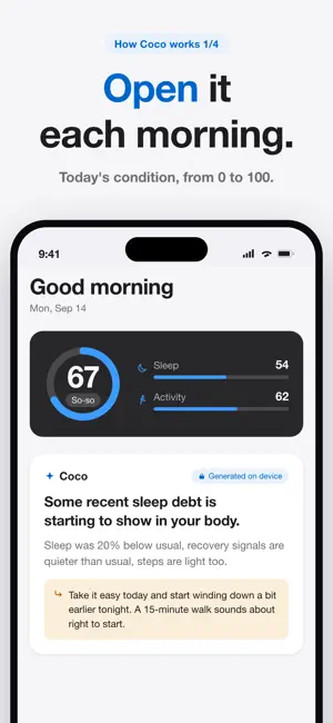 Coco: AI Health & Sleep Coach screenshot 2