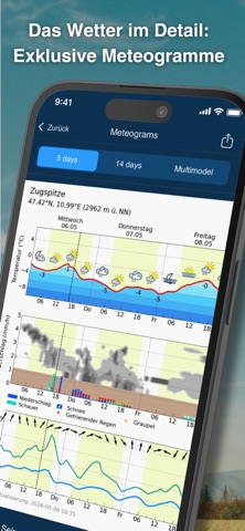 Wetter & Regenradar meteoblue iPhone screenshot 2