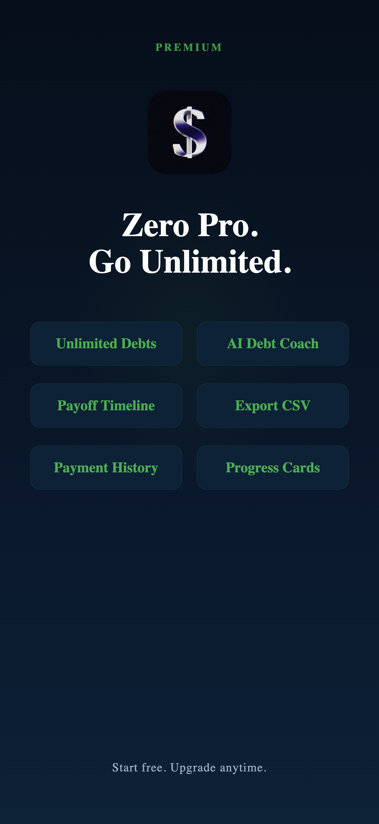Debt Payoff Tracker - Zero