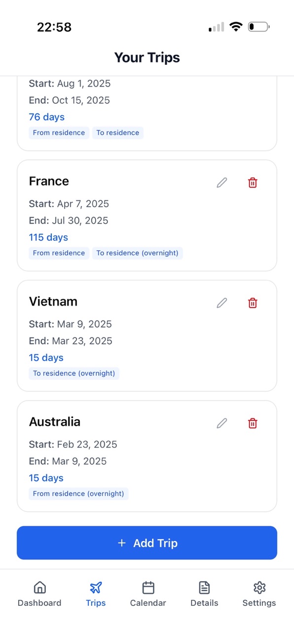 iPhone screenshot