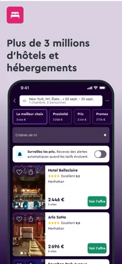 Capture d'écran de Momondo: Vols Hôtels Voitures sur iPhone 3
