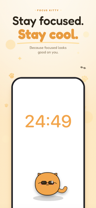 Focus Kitty: Pomodoro Timer Screenshot 1 of 4