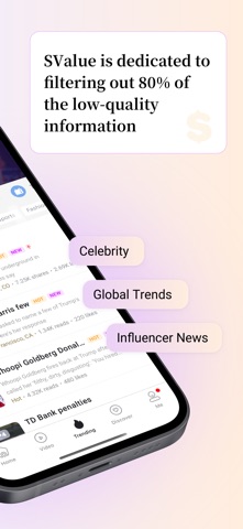 SValue-Quality News, Less Junk Screenshot 2 of 6