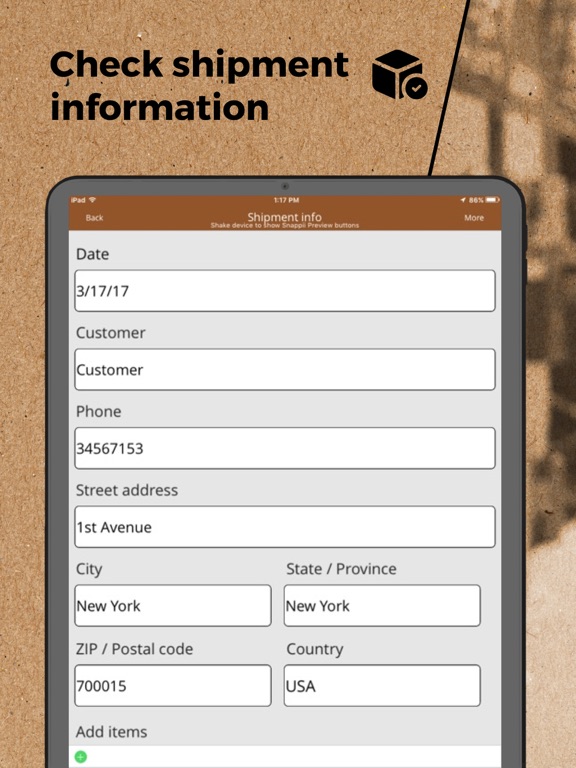 Screenshot #6 pour Warehouse Inventory & Shipment