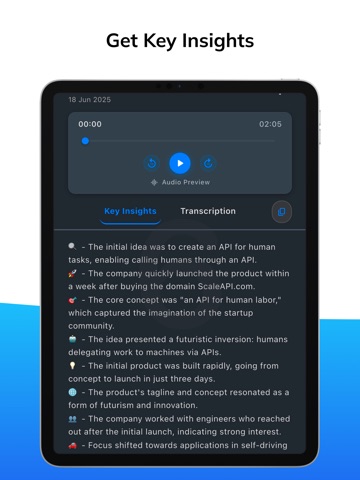 Voink: AI Note Taker iPad screenshot