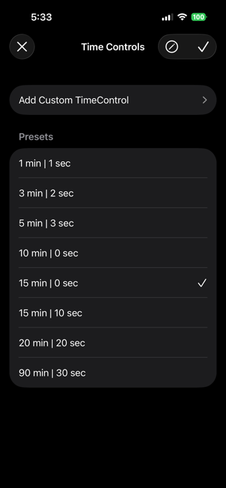 ChessClock - OTB Timer Screenshot 3 of 3