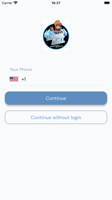 Tradermall Wallet Screenshot