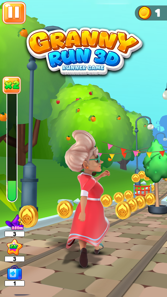 #3. Granny Run 3D runner Game (iOS) By: Vault Productions Pvt Ltd