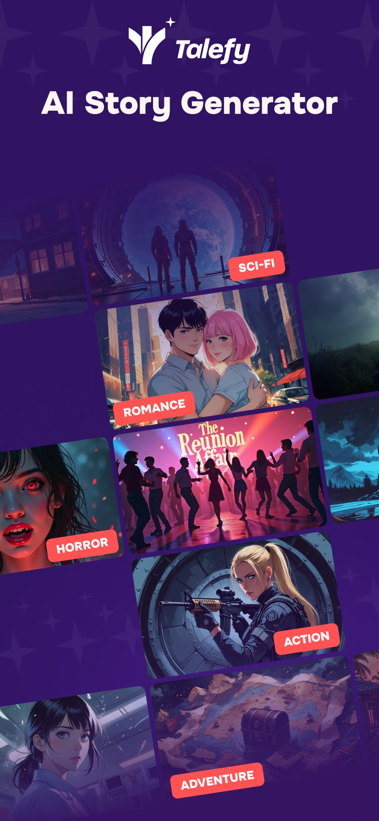 Talefy: AI Character Roleplay iphone screenshot 1