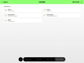 Loxone iPad screenshot