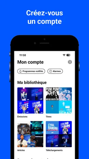 Capture d'écran de Fun Radio sur iPhone 6