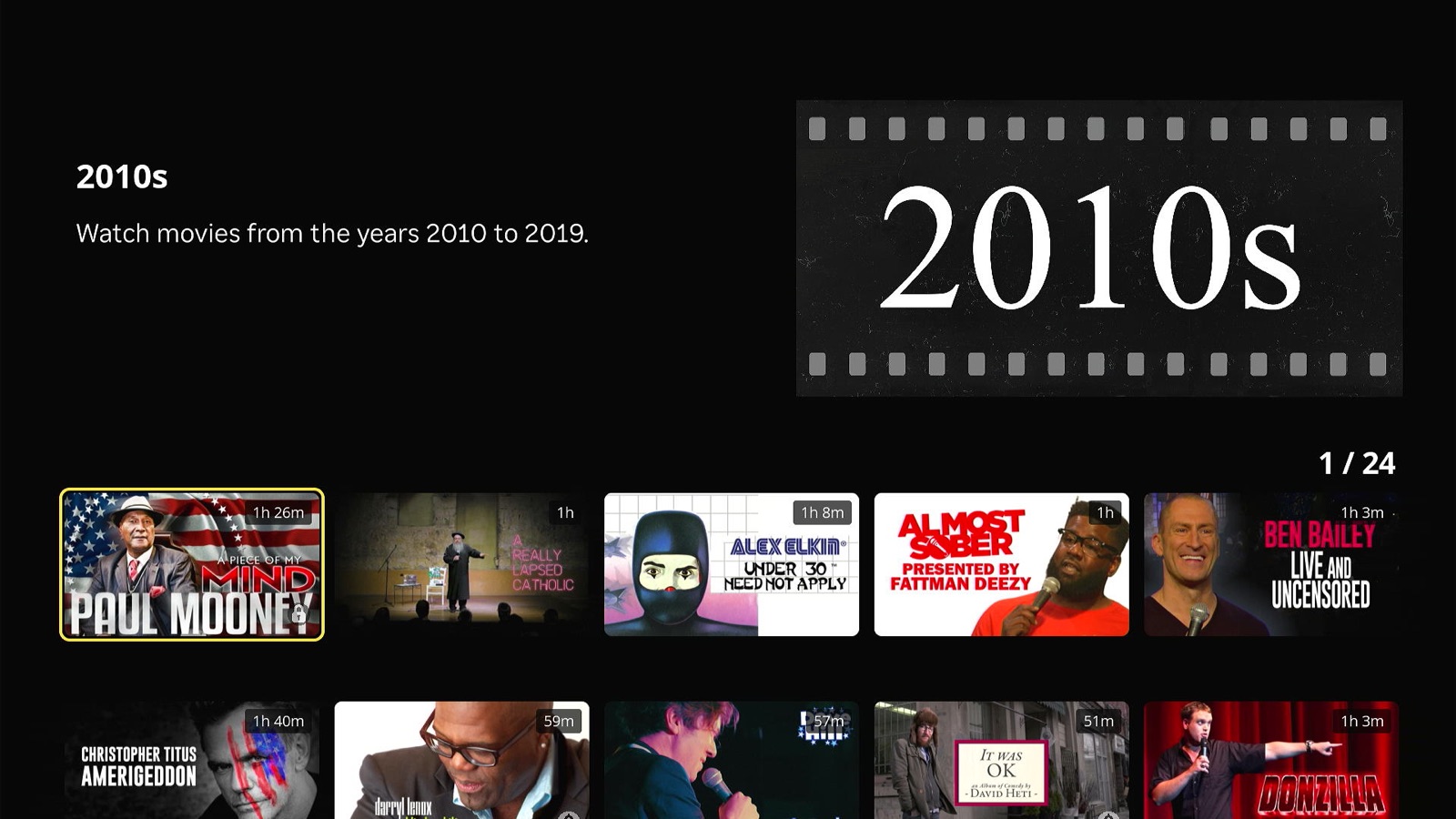 Stand-up Comedy TV apple_tv screenshot 2