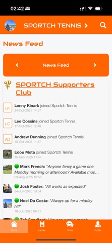 Sportch iPhone screenshot