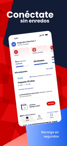 Virgin Mobile Mexico iPhone screenshot