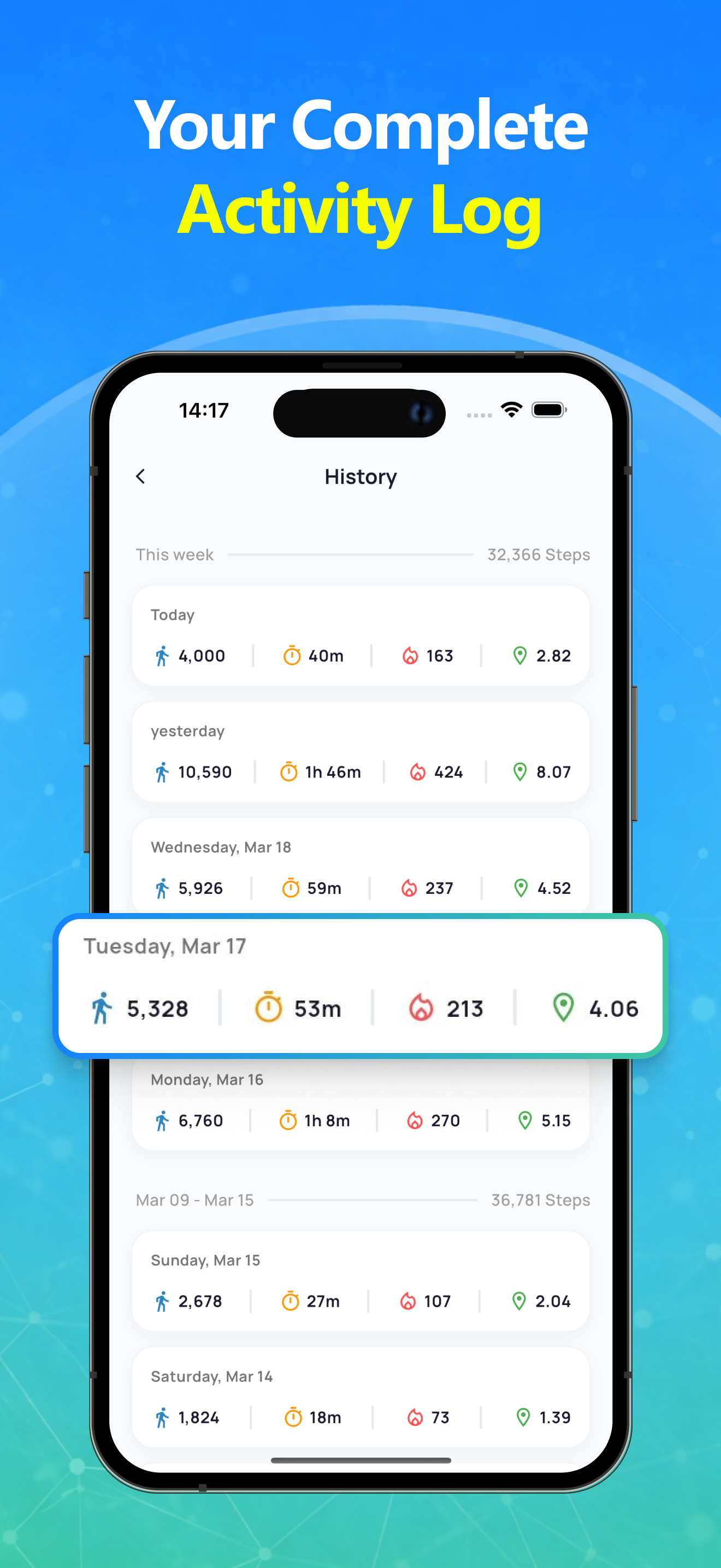 Stepiq – Step Counter, Tracker