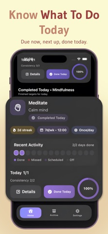 Tracking Habit: Daily Goals iPhone screenshot