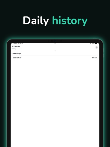 AI Calories iPad screenshot
